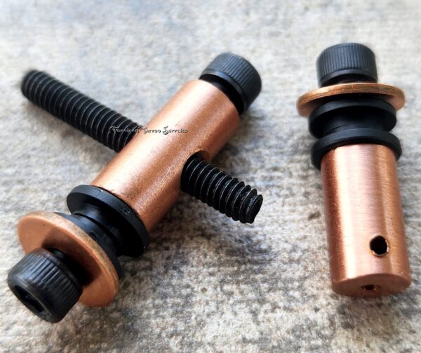 Solid Copper 8-32 Complete Binding Post Set
