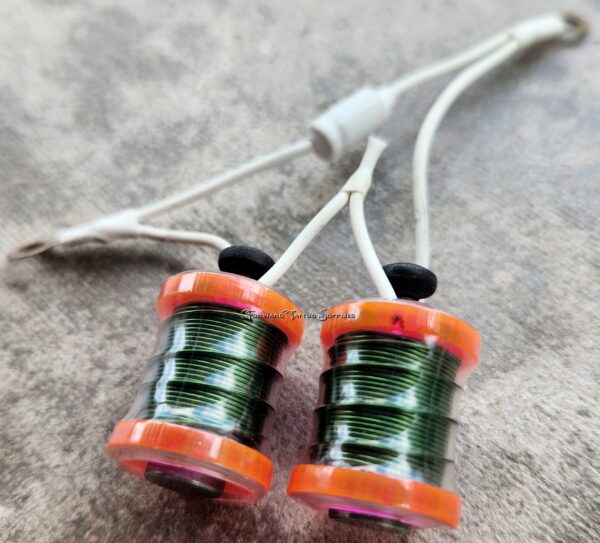 1" 7.5 Wrap Chameleon Pink Clear Shorty Coil Set