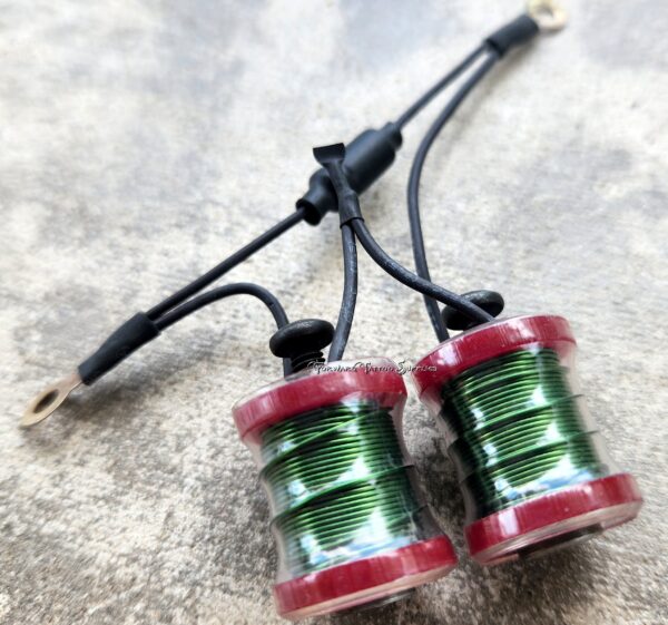 1" 7.5 Wrap Maroon Clear Shorty Coil Set