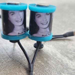1" 8 Wrap Turquoise Bettie Page Shorty Coil Set