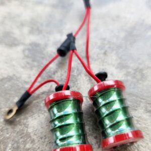 1.25" 7.5 Wrap Red Clear Red Tattoo Machine Coil Set