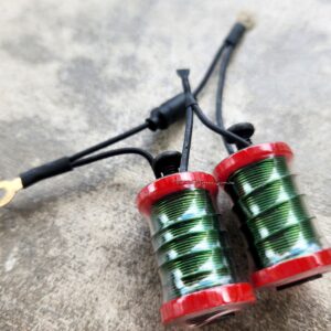 1.25" 7.5 Wrap Red Clear Tattoo Machine Coil Set