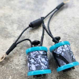 1" 8 Wrap Turquoise Gray Trees Shorty Coil Set