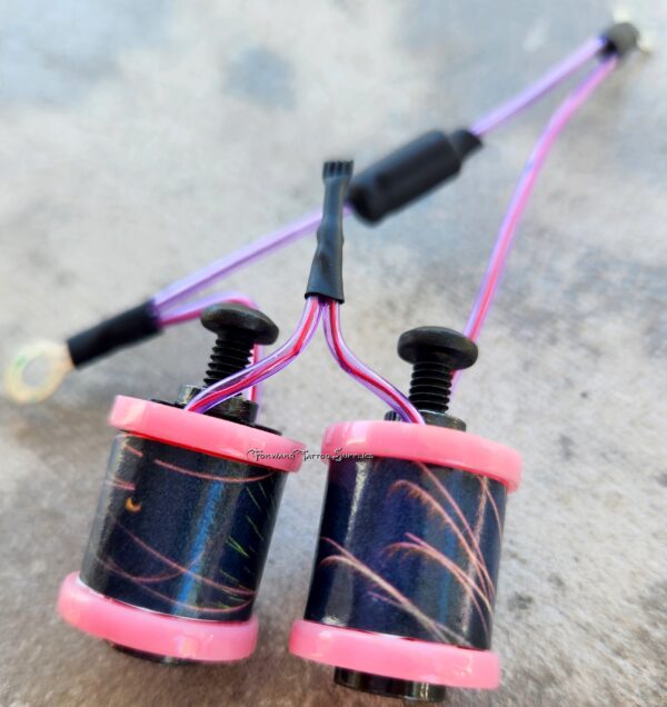 1" 8 Wrap Pink Fireworks Candy Purple Shorty Coil Set