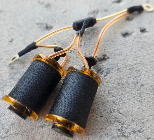 1.25" 8 Wrap Yellow Candy Black Coil Set