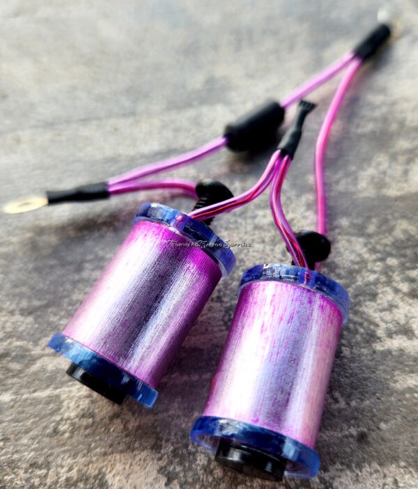 1.25" 8 Wrap Light Blue Pink Candy Purple Coil Set