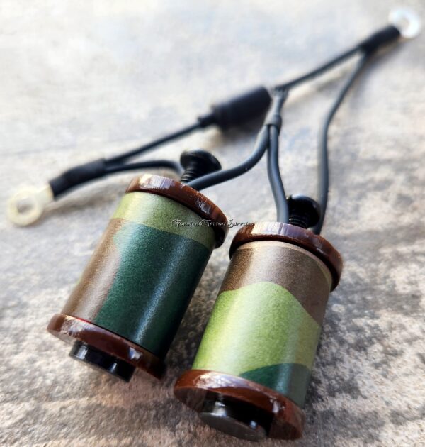 1.25" 8 Wrap Brown Camouflage Black Coil Set