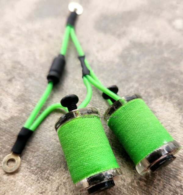 1.25" 8 Wrap Clear Neon Lime Coil Set