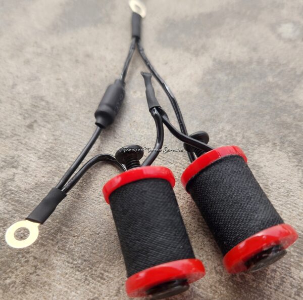 1.25" 8 Wrap Red Candy Black Coil Set