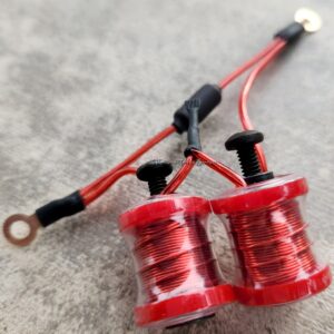 1" 7.5 Wrap Red Candy Red Clear Shorty Coil Set