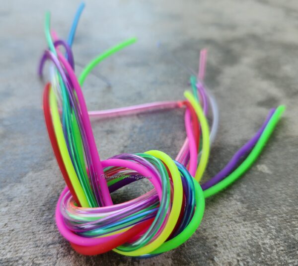 Wire Insulation Covers 10' Multicolor Neon Candy
