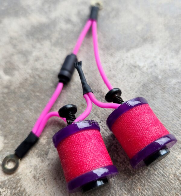 1" 8 Wrap Purple Hot Pink Neon Shorty Coil Set