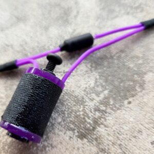 1.25" 10 Wrap Purple Black Neon Single Coil