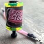 Close-up of colorful tattoo machine coil