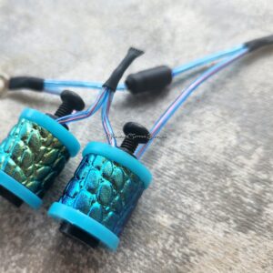 1" 8 Wrap Turquoise Candy Blue Shorty Coil Set
