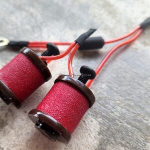 1" 8 Wrap Brown Candy Red Shorty Coil Set