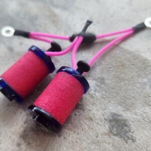 1.25" 8 Wrap Deep Blue Hot Pink Coil Set