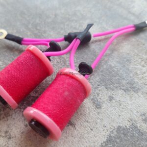 1.25" 8 Wrap Light Pink Neon Hot Pink Coil Set
