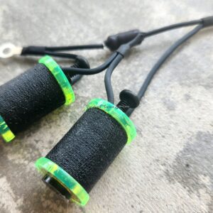 1.25" 8 Wrap Lime and Black Coil Set