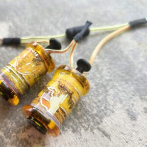 1.25" 8 Wrap Yellow Watercolor Countryside Candy Coil Set