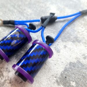 1.25" 8 Wrap Purple Custom Neon Blue Coil Set
