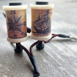 1.25" 8 Wrap Ivory Ship Compass Coil Set