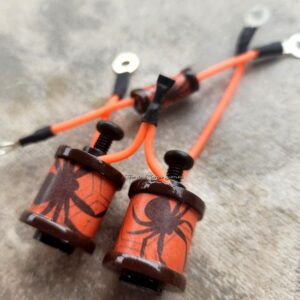 1" 8 Wrap Brown Spider Neon Separate Cap Coil Set