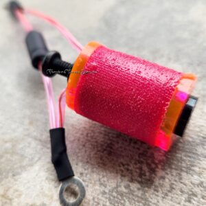 1.25" 10 Wrap Chameleon Pink Hot Candy Neon Single Coil