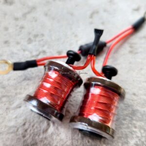 1" 7.5 Wrap Brown Clear Candy Red Shorty Coil Set