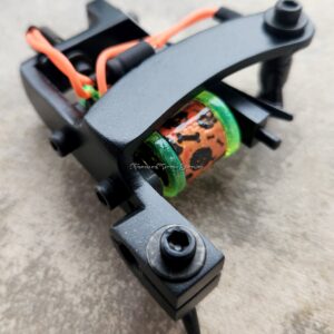 Black Bulldog Shader Tattoo Machine Neon Lime Orange Bones