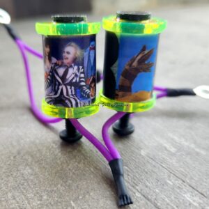 1.25" 8 Wrap Lime Beetlejuice Neon Purple Coil Set
