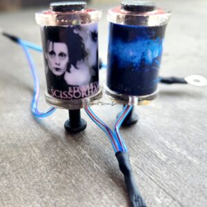 1.25" 8 Wrap Clear Edward Scissorhands Blue Candy Coil Set