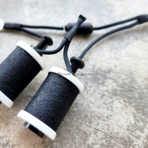 1.25" 8 Wrap White and Black Coil Set