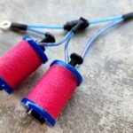 Tattoo machine coils with blue wires