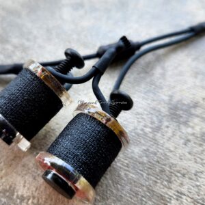 1" 8 Wrap Clear Black Shorty Coil Set