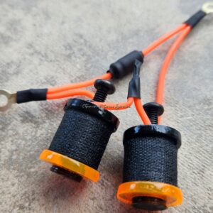 1" 8 Wrap Black & Orange Neon Coil Set