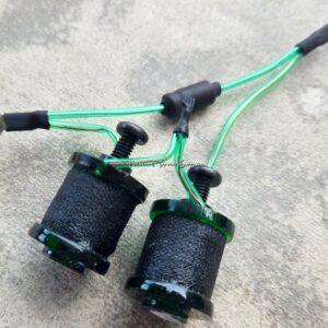 1" 8 Wrap Hunter Black Green Candy Coil Set