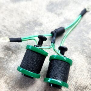 1" 8 Wrap Green Black Candy Coil Set