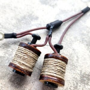 1" 8 Wrap Wood Twine Brown Tattoo Machine Coil Set