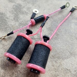 1.25" 8 Wrap Pink Black Candy Separate Cap Coil Set