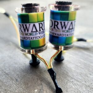 1.25" 8 Wrap Clear Forward Yellow Candy Coil Set