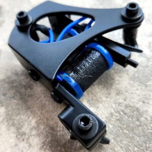 Black Jensen Shader Tattoo Machine True Neon Blue