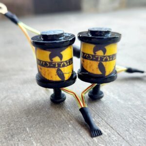 1" 8 Wrap Black Wu-Tang Yellow Candy Coil Set