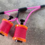 Pink tattoo clip cord and foam grips