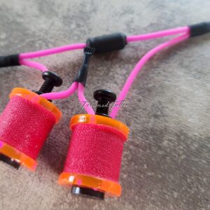 1" 8 Wrap Chameleon Hot Pink Neon Coil Set