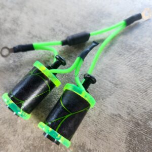 1.25" 8 Wrap Lime Spider Web Neon Coil Set
