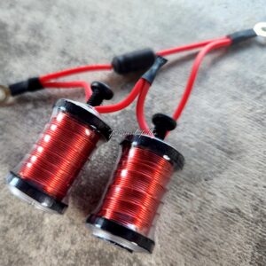 1.25" 7.5 Wrap Black Red Neon Tattoo Machine Coil Set