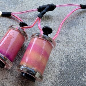 1.25" 8 Wrap Clear Pink Haze Coil Set