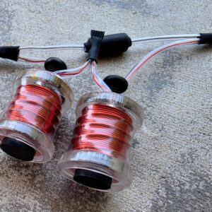 1" 7.5 Wrap Clear with Clear Red Shorty Coil Set