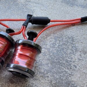 1" 7.5 Wrap Black Clear Candy Red Shorty Coil Set